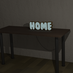 Image-1.png STL file Luminous Sign Home・3D printing design to download, MakeItD
