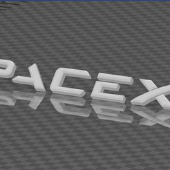 Screenshot-1.jpg Archivo STL Logotipo de SpaceX・Objeto imprimible en 3D para descargar, kdryan2