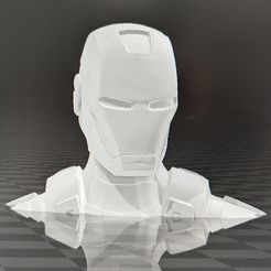 PXL_20220411_125006254.jpg STL-Datei Bust IronMan・Design zum Herunterladen und 3D-Drucken