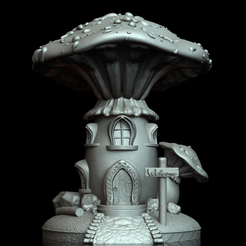 f13.png Fichier STL Maison de fée・Modèle à imprimer en 3D à télécharger
