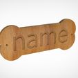 sign-dog.189.jpg 3D sign for a dog house,stl model a sign with your animal's name,3d model sign with the name of a dog or cat, also STL,DXF,EPS,swg file