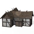 00.jpg Download MEDIEVAL HOUSE 3D Model - Obj - FbX - 3d PRINTING - 3D PROJECT - GAME READY