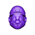 mario_head_2.stl 3MF super Mario bros keychains, no stand, Luigi head, Mario bros, koopa