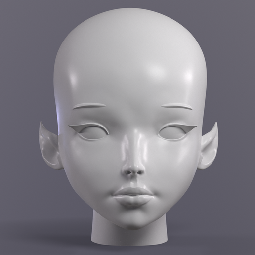 anime-head.png Anime head. Female head. Base
