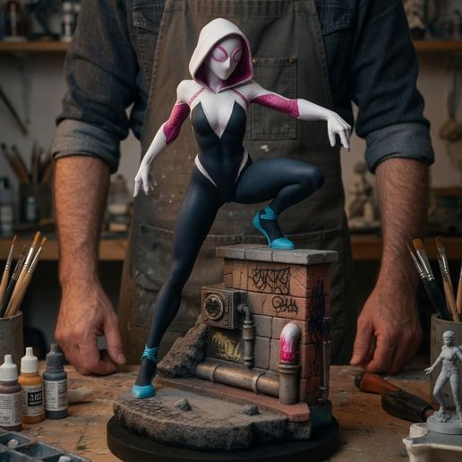 7.jpg Spider-Gwen on the Wall | Spider-Verse
