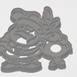santa cutter 2.png santa and rudolph cookie cutter