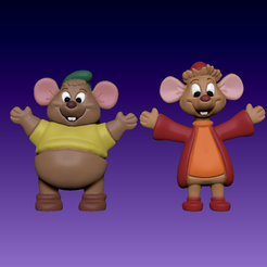 1.png gus and jaq the mice from cinderella