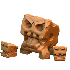 untitled.777.png STL-Datei Tofu Monsters kostenlos・3D-druckbare Vorlage zum herunterladen