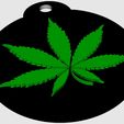 Pot_Leaf.png Marijuana Leaf Keychain
