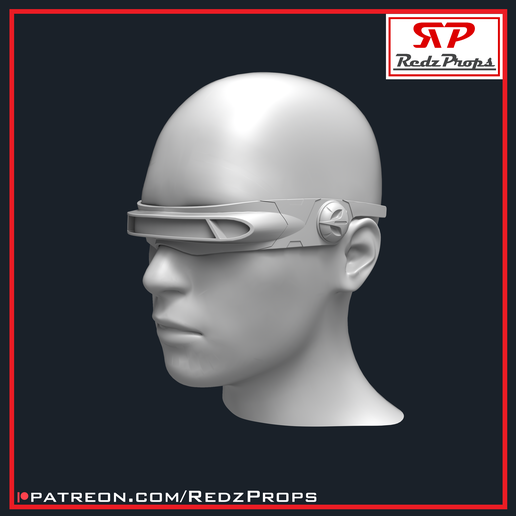 👾 X-men X2 Cyclops Visor Cosplay Prop・ 3D File for 3D printing・Cults