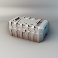 SupplyCrate_01.png Free STL file Supply Crate - WARHAMMER 40K/30K/NECROMUNDA/STAR WARS/DARK SCI-FI BOARD GAMES・3D print object to download