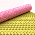 fssff.png Dragon Scales Texture Roller For Polymer Clay, Skin Clay Texture Rolling Pin, Polymer Clay Tool, Printable, Digital STL File, No: 1413