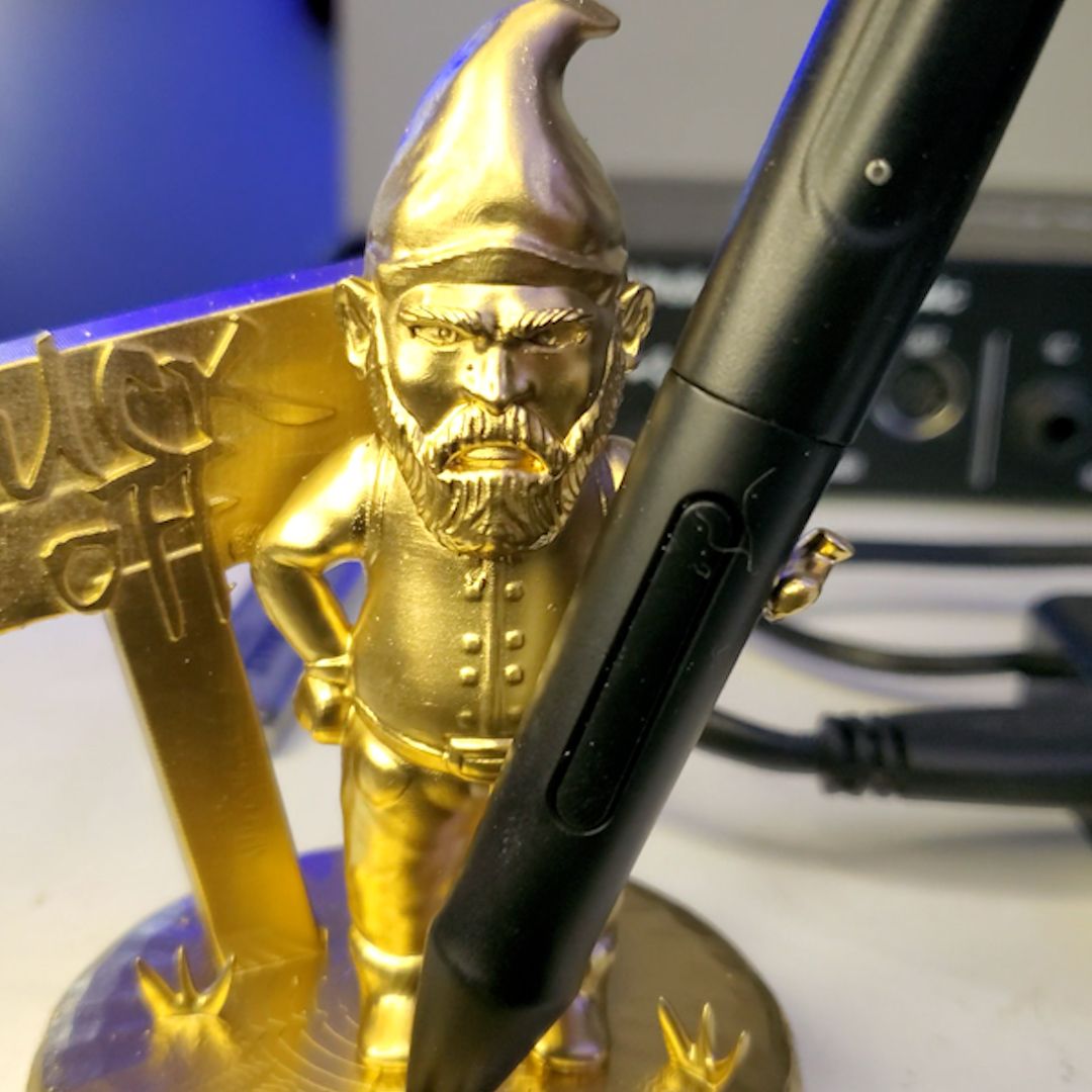 Knome_4.jpg STL file Stylus Gnome Holder・Model to download and 3D print, PrintThatThing