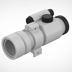 001.jpg STL file Aimpoint red dot scopes from the movie Escape from L.A 1996 3d print model・Model to download and 3D print, vetrock
