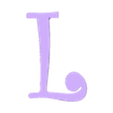 L.stl Straw topper letter L