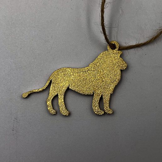Lion PENDANT NECKLACE JEWELRY EARRINGS 3D model