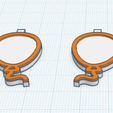 BalloonCults3d12.jpg Balloon Earrings - Simple