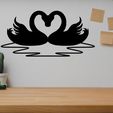Cygnes1_Promo2.jpg Romantic Swan Wall Art | Home Romantic Wall Art