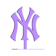 NewYork-Yankees-Logo-Stand.stl New York Yankees Logo