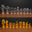 7.png Crypto Coin Figure Chess Set 18 Character Chess Pieces
