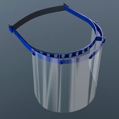 FACIAL 7 - ACCESORIOS - VENTA.jpg STL-Datei strong and compact Face-Shield Covid 19/ NAPA DYNAMICS kostenlos・Design zum 3D-Drucken zum herunterladen