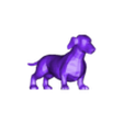 OBJ C.obj DOG - DOWNLOAD Dachshund 3d model - Dog animated for blender-fbx-unity-maya-unreal-c4d-3ds max - 3D printing Dachshund DOG SAUSAGE - SAUSAGE PET CANINE WOLF