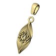 Bubble-cluster-Mirored-Open-link-Leaf-pendant-05.jpg Алмазный кластер витой лист кулон залог и шарм 3D печать модели