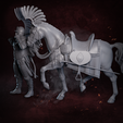 HussarHorseLeft.png Winged Hussar and Mount Presupported