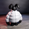 conejo11.png RUBY - ATMOS Art Toy | Kaninchen Kaninchen Streetwear Skulptur | 3D Printable Model