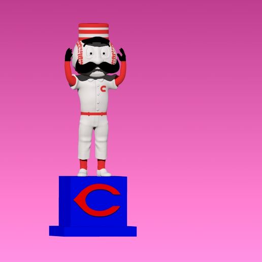 ⚾ MLB - Mr Redlegs - Cincinnati Reds - 3d Print・ 3D File for 3D ...