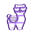 llama anteojos 12.stl STL-Datei cookie cutter cutting biscuits llama eyeglasses・3D-Druck-Idee zum Herunterladen