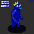 22222.png BLUE FROM ROBLOX RAINBOW FRIENDS CHAPTER 2 ODD WORLD | 3D FAN ART