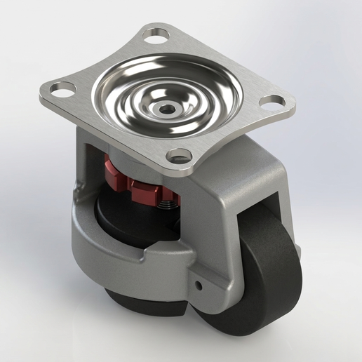 LEVELING FOOT CASTER