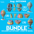 BUNDLE-POSTER.png 3D file Hot Air Balloon Lamp・3D printing template to download