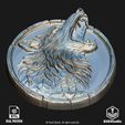 45.jpg Relieve de lobo para láser CNC e impresión 3D Archivo STL y TIF en escala de grises 4K - Modelo 3D de alto detalle