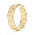 4.jpg Triangular Faceted Oxidised Silver Ring Band