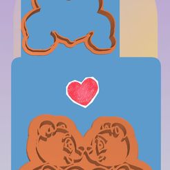 IMG_1675268455334.jpg Archivo STL Ositos amor cortante y marcador- Bears love cutter and marker・Modelo para descargar y imprimir en 3D