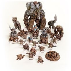 resize-earthenkindonesheetcover2.jpg Free 3D file Army of the Earthenkind・Object to download and to 3D print