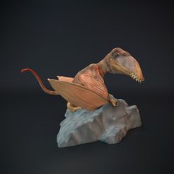 Dimorphodon_sitting_1.jpg STL-Datei Dimorphodon sitzend・Design für 3D-Drucker zum herunterladen