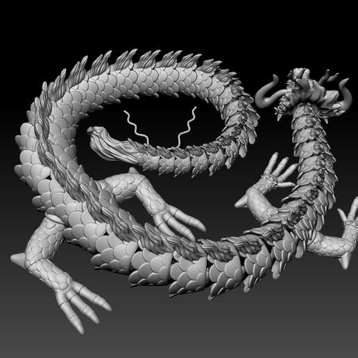 STL file Articulated Dragon - Kaido One Piece・3D printable model to ...