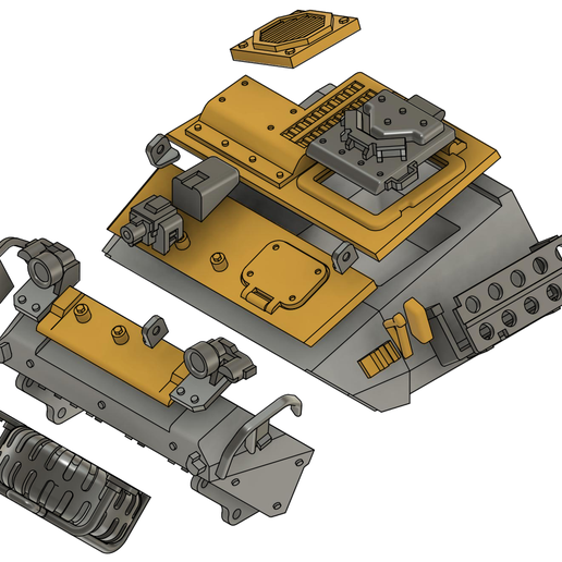 lavCabin.png Download file Light Armored Vehicle - 28mm • 3D printable design, tabletop-terrain