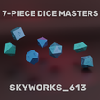 dice_render.png Dice Masters Set / 7-piece dice set