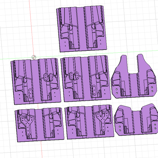 Walther PDP 3.5 F-series holster mold 3D model