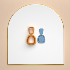 oval-eulitec.com-Frontal.png 3D file Polymer clay cutter Inner Oval bet in 5 sizes and 2 cut version/geometric earrings/eulitec.com/-cc-copyrighted-license・3D printer model to download