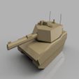 small.jpg Desktop Tank - M1A1 Tank - prints without support