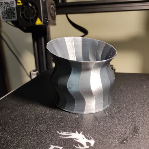 Geometric pot 3D model