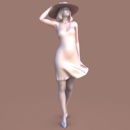 Woman Wind Walk
