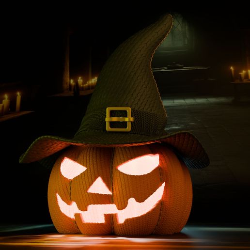 RENDER_03.jpg Halloween pumpkin filled with candy