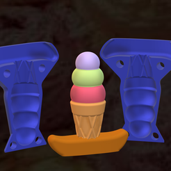 Untitled3.png Archivo STL gratis Ice Cream Butt Plug・Modelo de impresión 3D para descargar