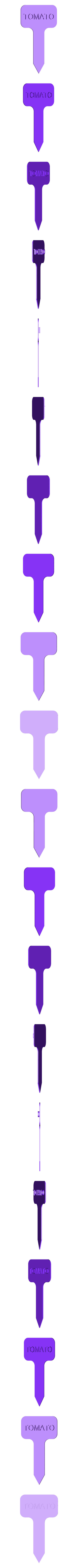 label_tomato.stl Gemüse Schilder/Etiketten